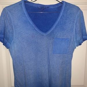 Blue V neck tee